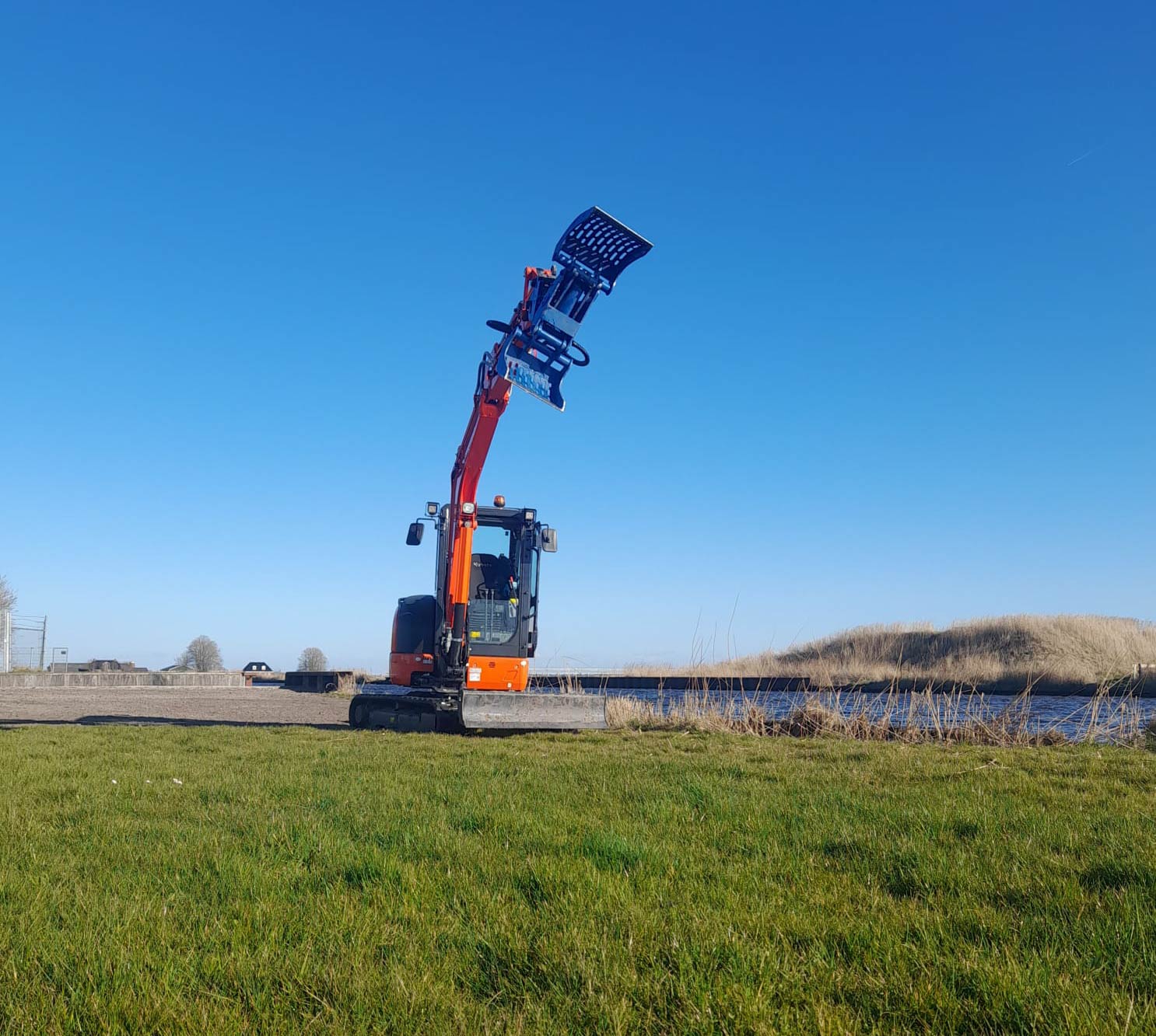Uitgraven met de kraan
