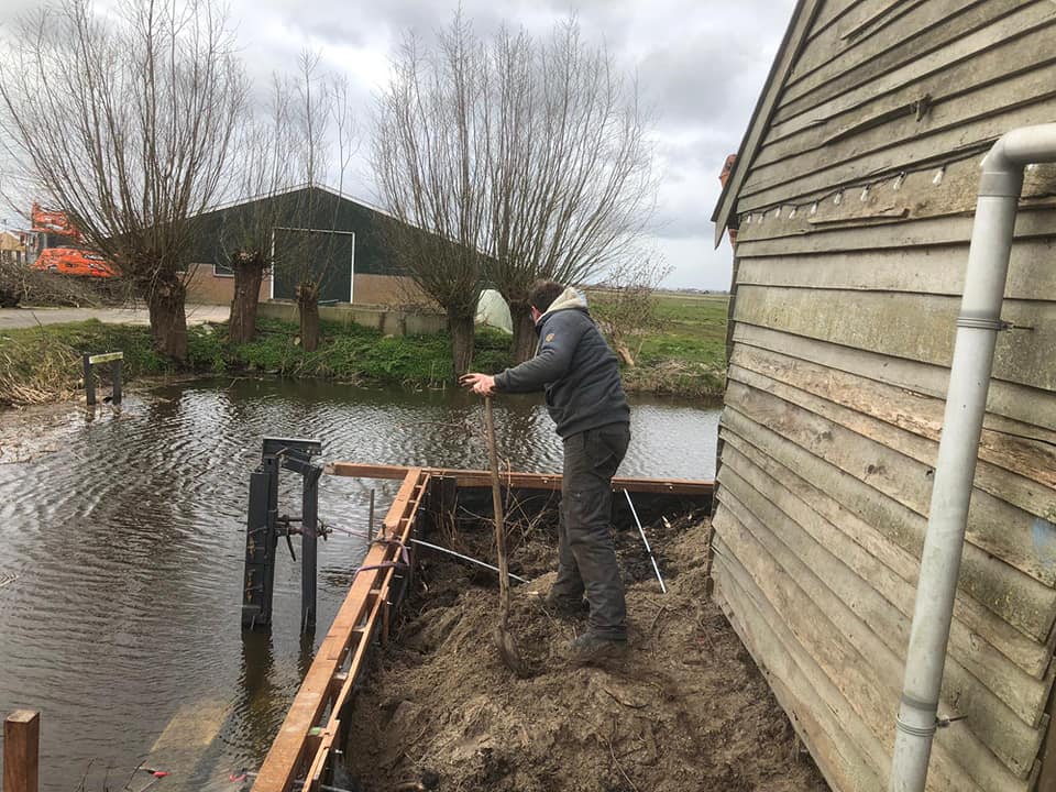 Damwand zonder kraan